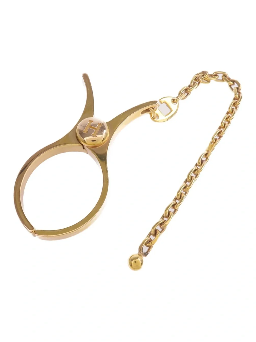 Hermes gold plated Filou glove holder